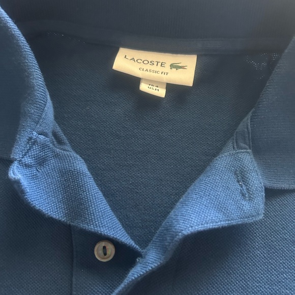 Almost NEW!!!Lacoste Men's Polo Shirt - Royal Blue, size M - Picture 3 of 7